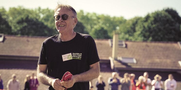 Martial Herrscher en pleine action, en démonstration à l'occasion d'une journée portes ouvertes de l'association.